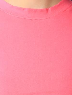 pink cotton crop top - 11269496 - Standard Image - 4