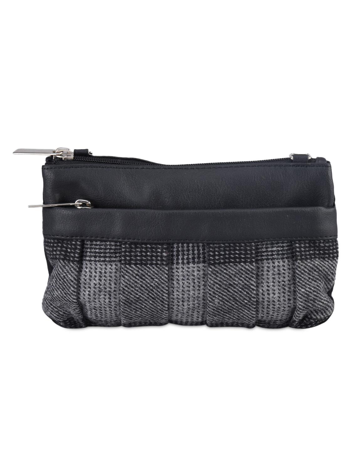 Fabric And Leatherette Sling Bag - Baggit