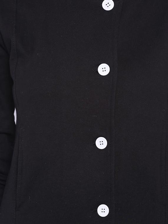 styled neck button up jacket - 11284507 - Zoom Image - 4
