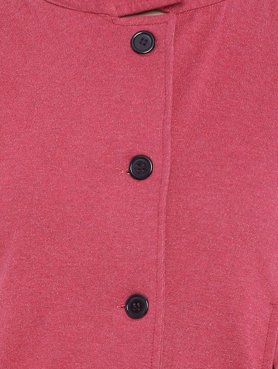 solid red cotton jacket - 11284643 - Zoom Image - 4