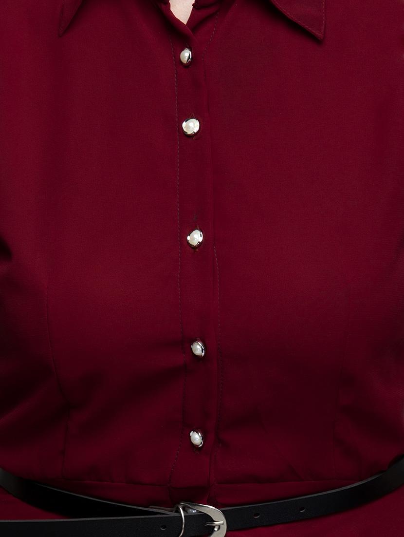 shirt collar belted dress - 11285760 - Zoom Image - 4
