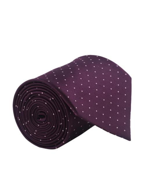 purple polyester tie - 11294681 - Standard Image - 1