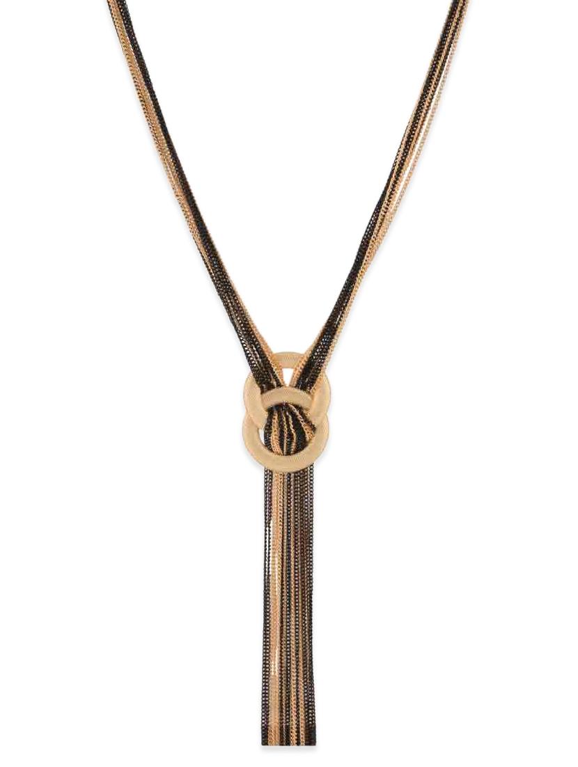 Black Metal Tribal Necklace - By