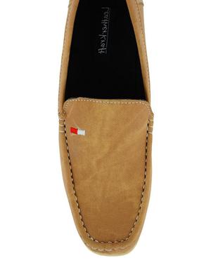 leatherkraft men's denim beige loafers - 11307121 - Standard Image - 4