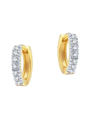 white gold plated studs earring - 11360461 - Standard Image - 7