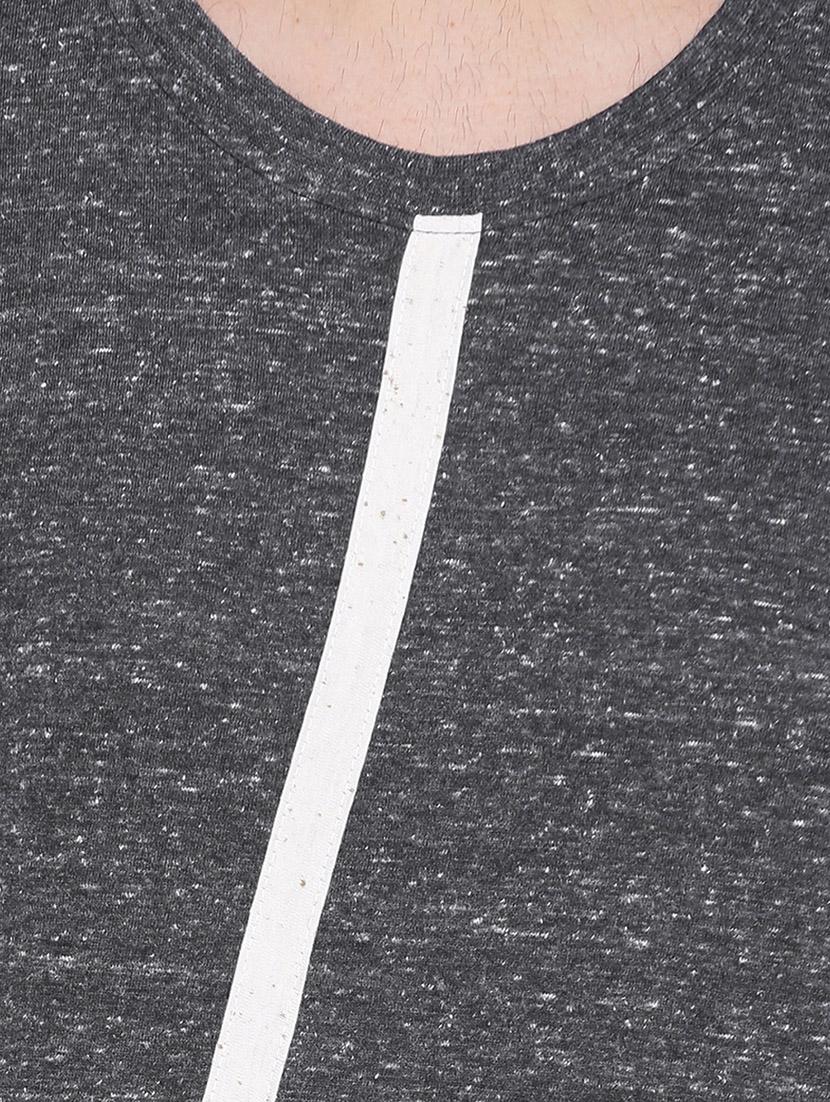 grey cotton melange t-shirt - 11360714 - Zoom Image - 4
