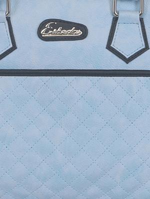 powder blue faux leather handbag - 11369666 - Standard Image - 4