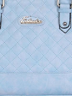 powder blue faux leather handbag - 11369669 - Standard Image - 4