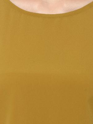 yellow crepe regular top - 11375198 - Standard Image - 4