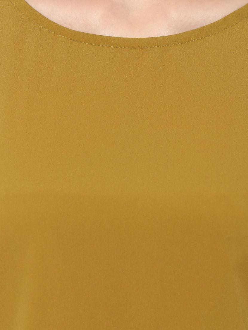 yellow crepe regular top - 11375198 - Zoom Image - 4