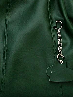green leatherette handbag - 1138166 - Standard Image - 4