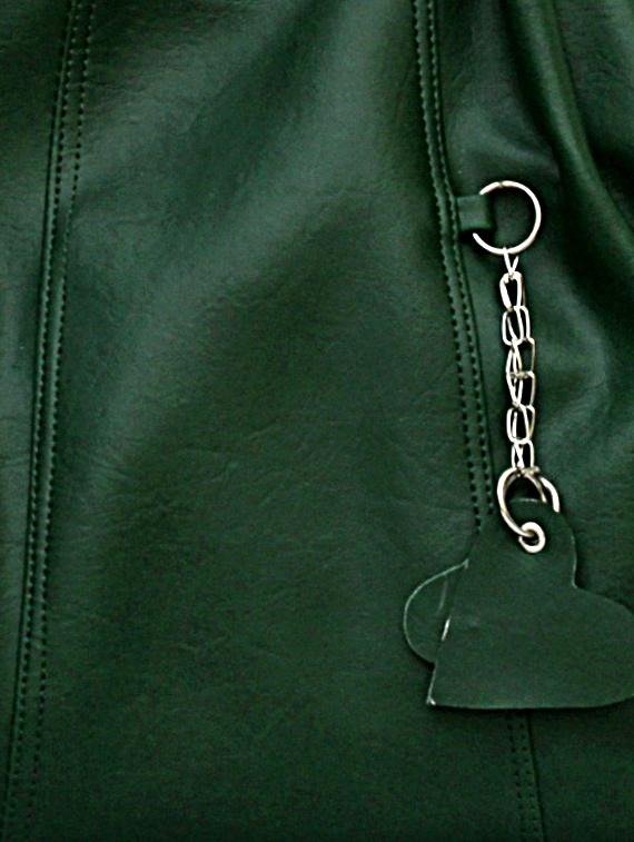 green leatherette handbag - 1138166 - Zoom Image - 4