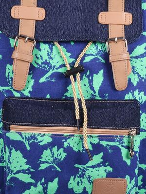 multi coloured canvas printed backpack - 11383075 - Standard Image - 4