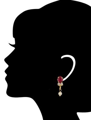 pink gold plated necklaces and earring - 11383110 - Standard Image - 4
