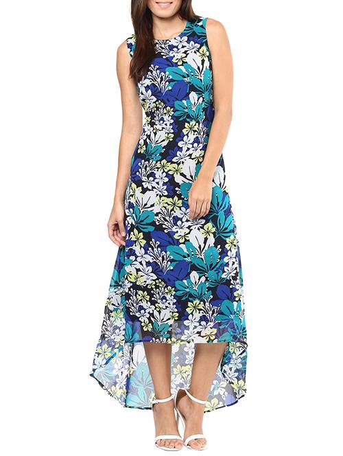 round neck high low a-line dress - 11384743 - Standard Image - 1