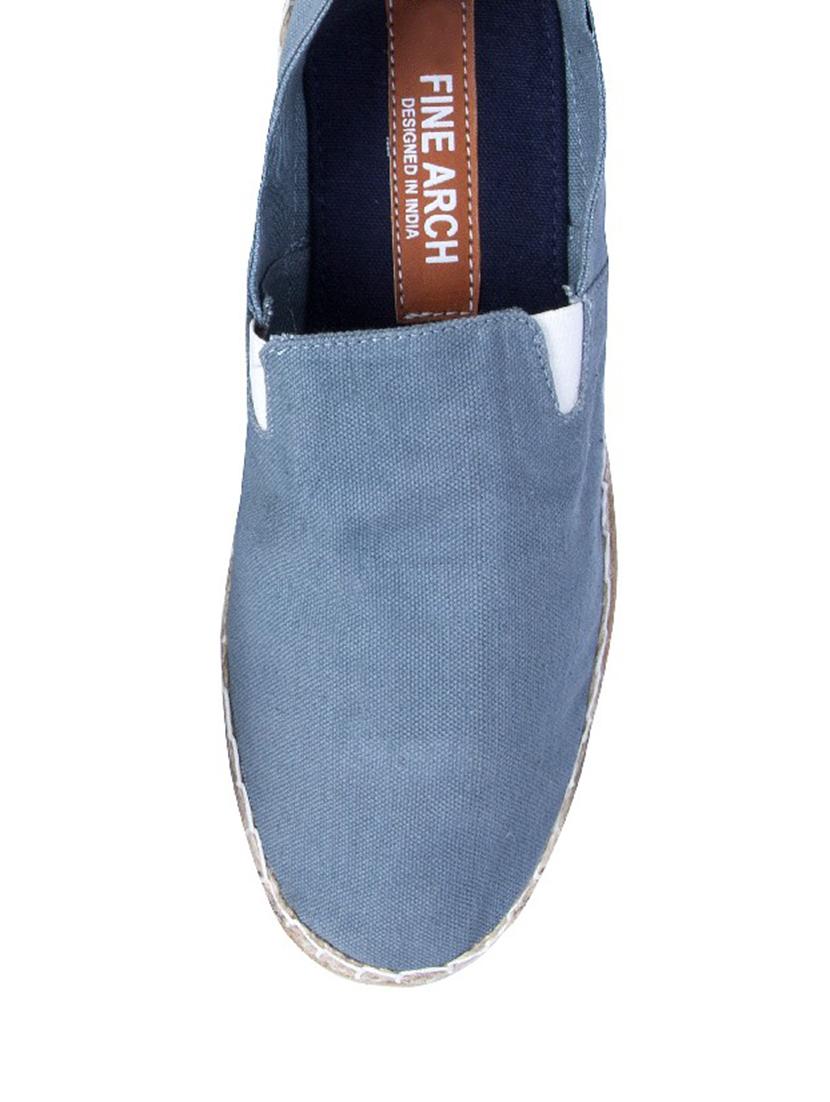 solid stone blue canvas espadrilles - 11388661 - Zoom Image - 4