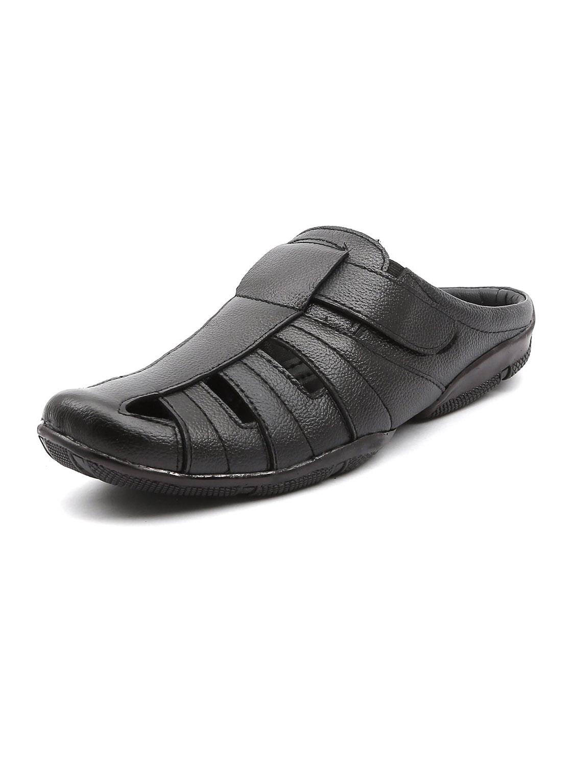 black leather slippers - 11398659 - Zoom Image - 4