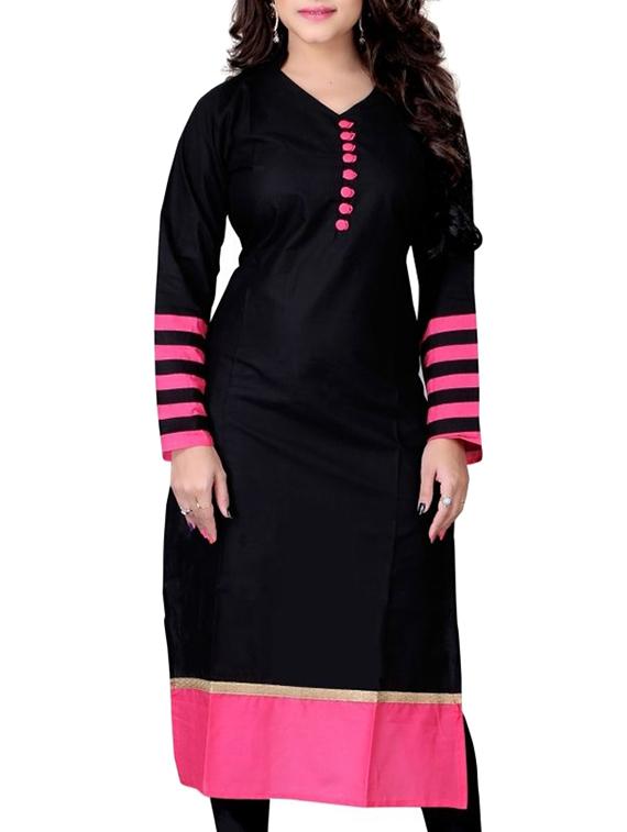 multi colored cotton kurta set - 11403348 - Zoom Image - 4