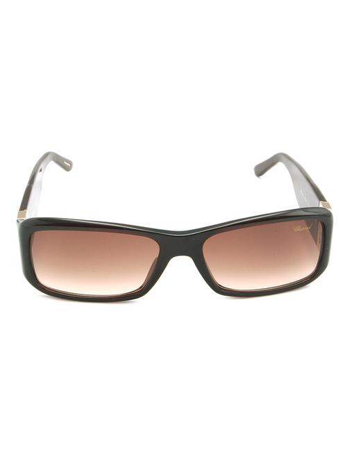 chopard women rectangle brown full frame acetate sunglass chopard-sch040s-09nz - 11404832 - Standard Image - 1