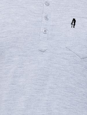 green grey cotton henley t-shirt, set of 2 - 11422330 - Standard Image - 7