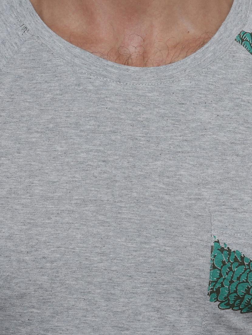 grey cotton raglan tshirt - 11428412 - Zoom Image - 4