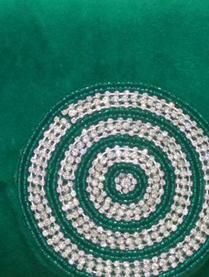 green embellished velvet clutch - 11432328 - Standard Image - 4