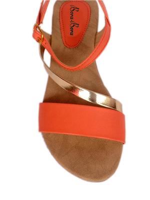 pink faux leather sandal - 11438589 - Standard Image - 4