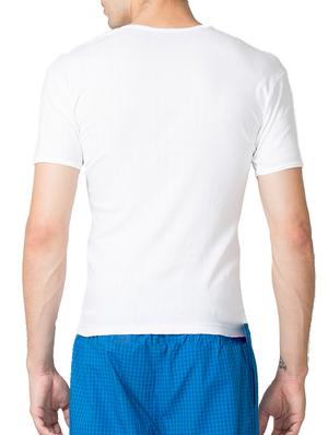 white cotton vests ( set of 2) - 11450053 - Standard Image - 4