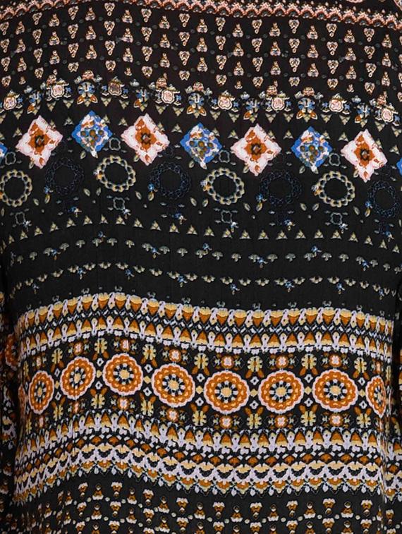 brown printed casual top - 11455819 - Zoom Image - 4