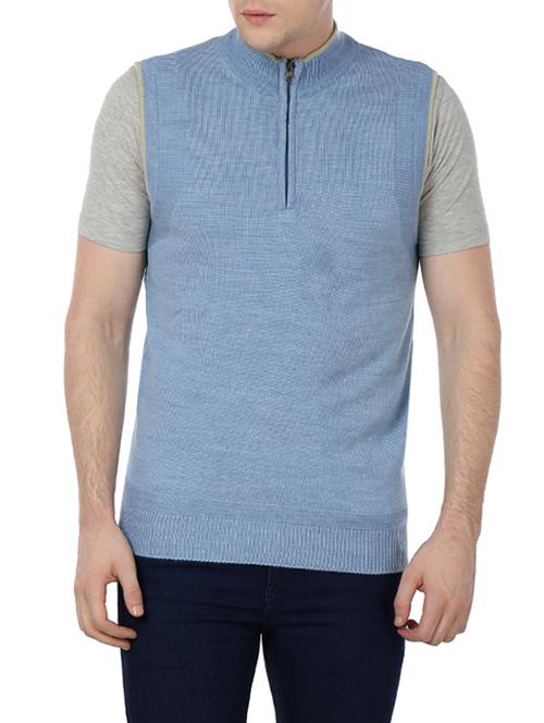 blue acrylic pullover - 11499056 - Standard Image - 1