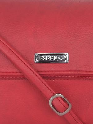 red synthetic leather sling bag - 11507266 - Standard Image - 4