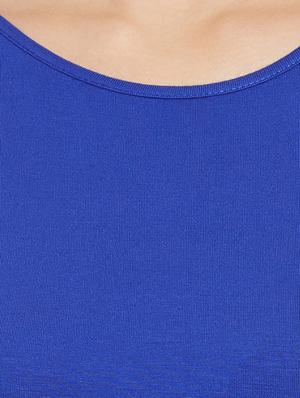 navy blue viscose regular tee - 11511058 - Standard Image - 4