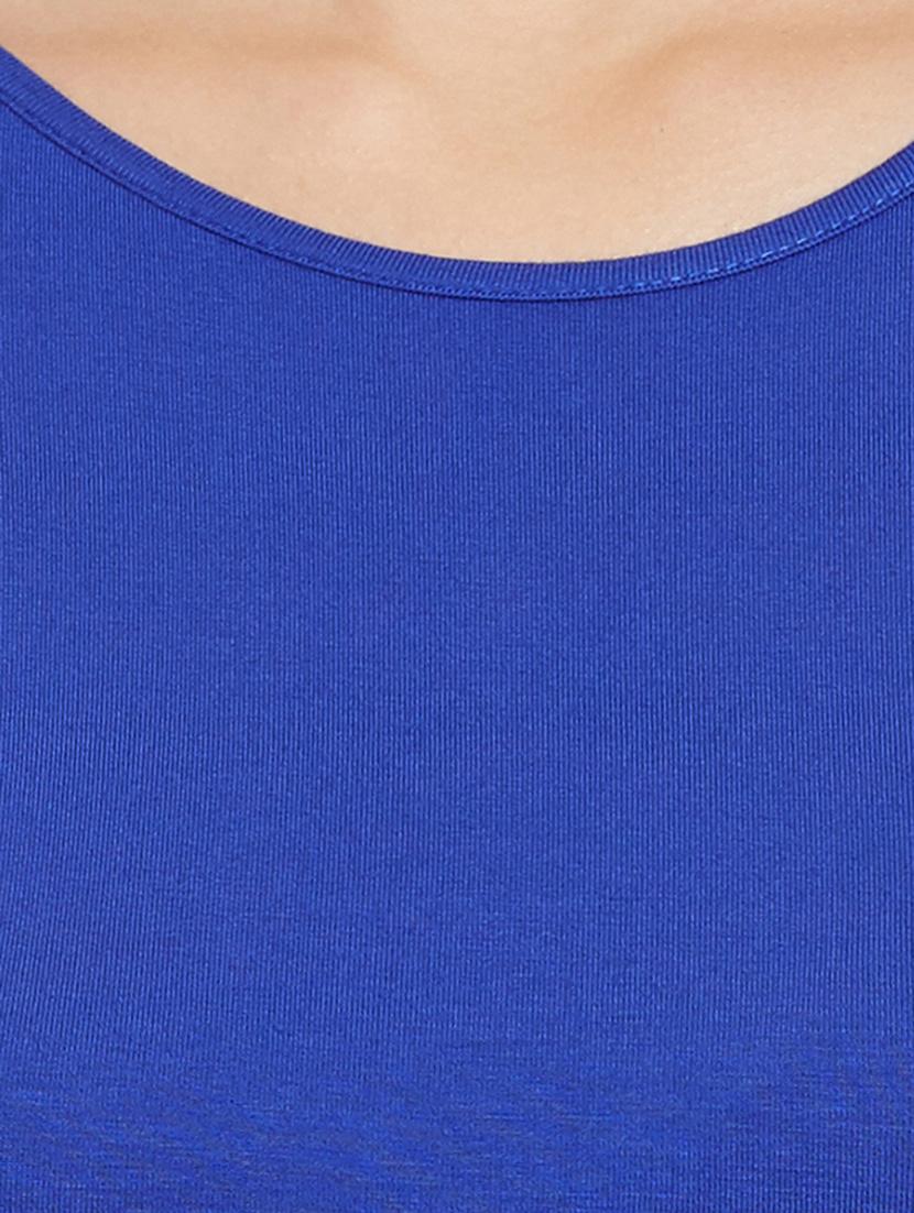 navy blue viscose regular tee - 11511058 - Zoom Image - 4