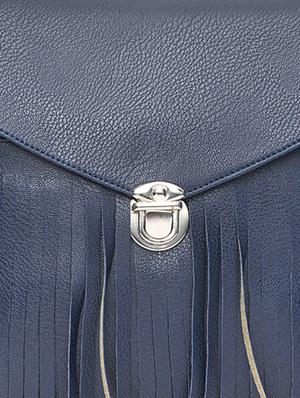 blue leatherette sling bag - 11512569 - Standard Image - 4