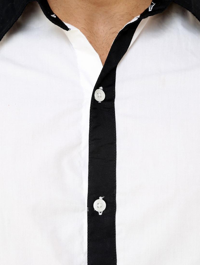 white cotton casual shirt - 11536280 - Zoom Image - 4