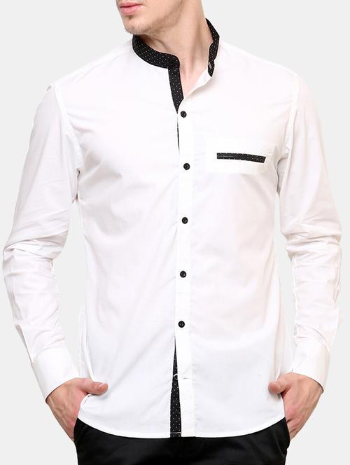 white cotton casual shirt - 11536294 - Very Small Image - 1
