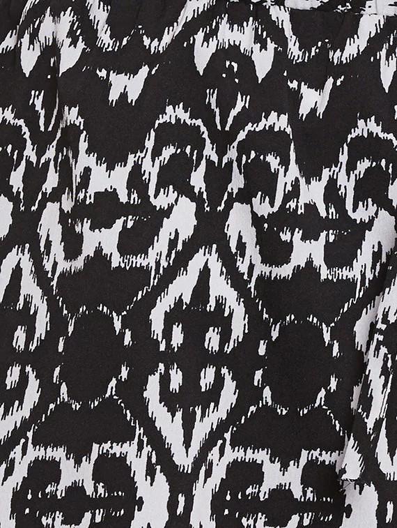 black printed polyester short - 11592576 - Zoom Image - 4