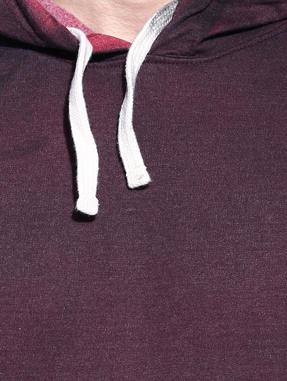 red ombre cotton sweatshirt - 11614421 - Zoom Image - 4