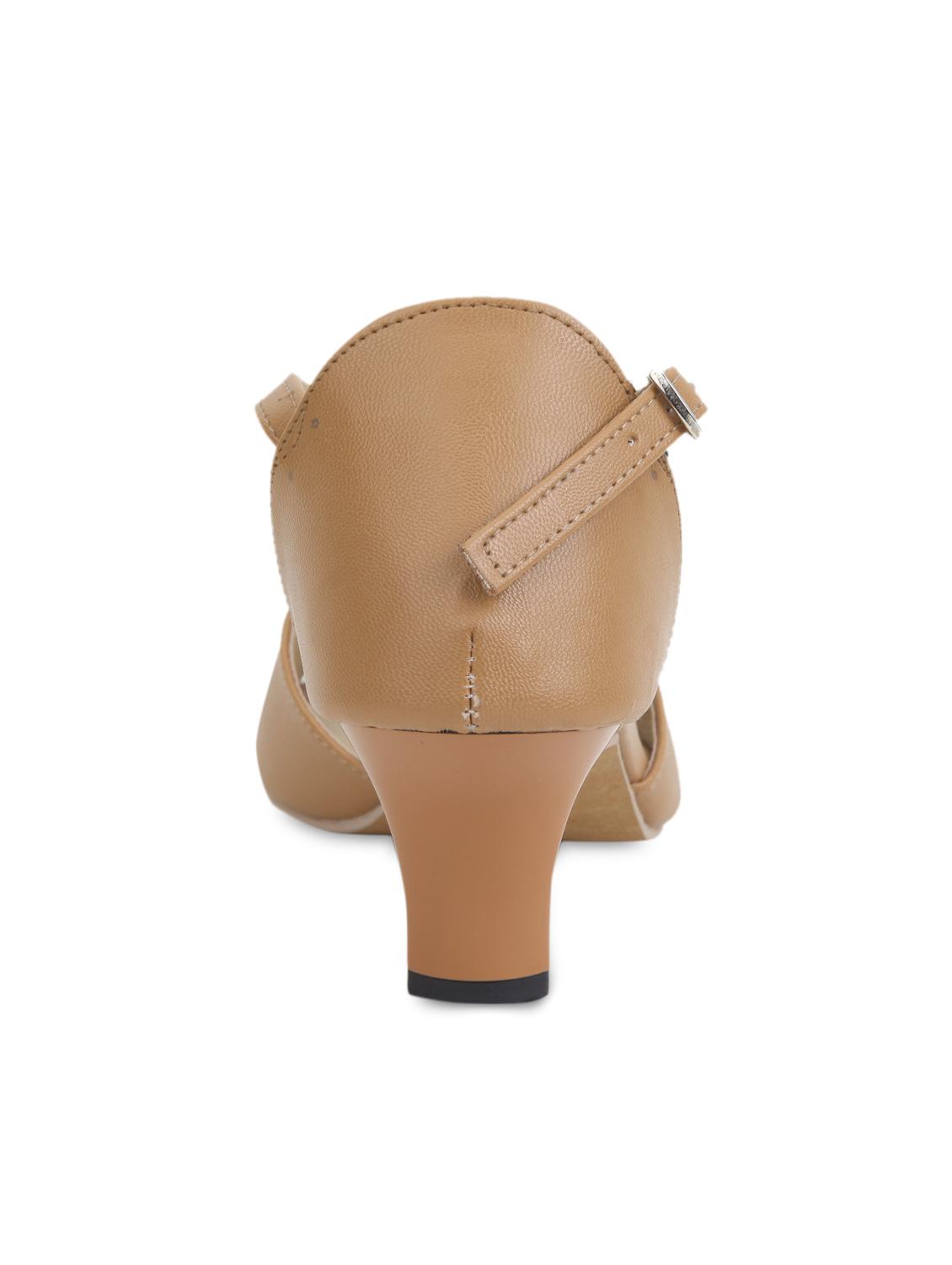 beige faux leather sandals - 1166381 - Zoom Image - 4