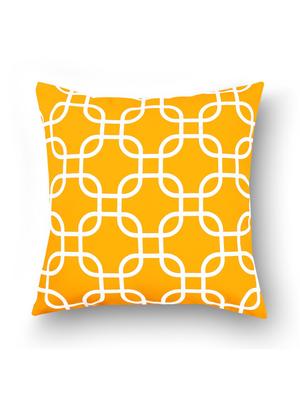 yellow cotton set of 10 cushion covers - 11697478 - Standard Image - 4
