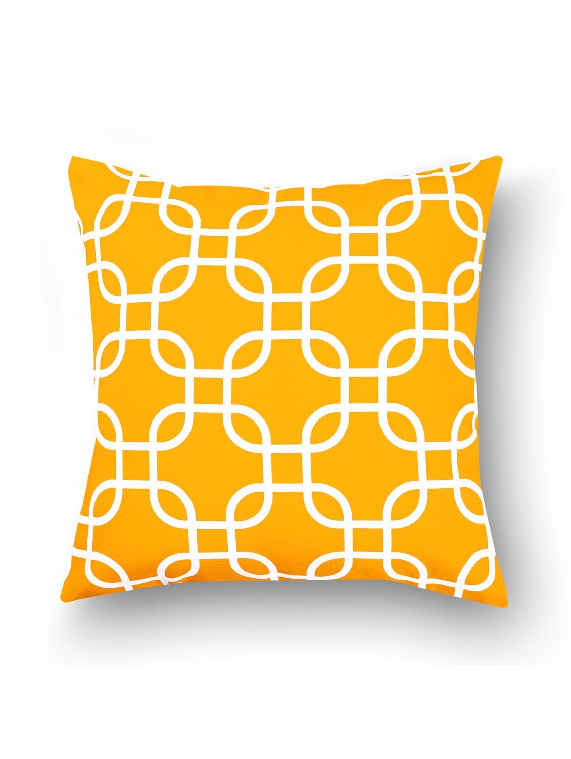 yellow cotton set of 10 cushion covers - 11697478 - Zoom Image - 4
