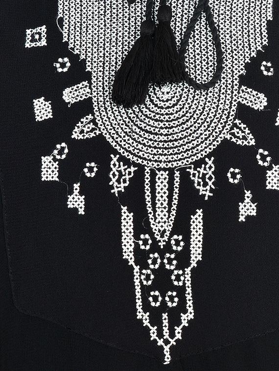 tassel tie-up embroidered tunic - 11707180 - Zoom Image - 4