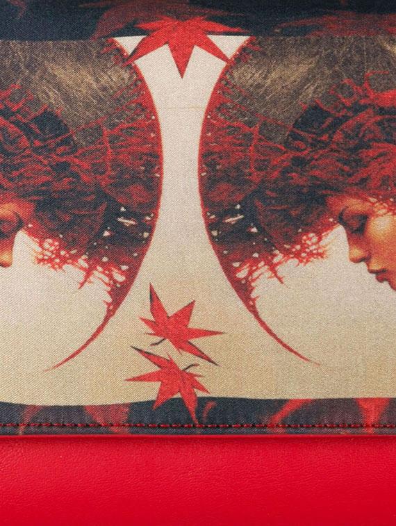 red leatherette printed clutch - 11734918 - Zoom Image - 4