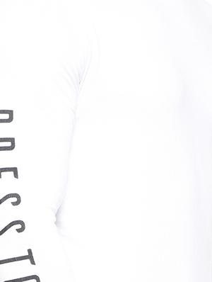 white cotton printed sleeve t-shirt - 11734959 - Standard Image - 4