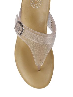gold pvc sandal - 11741337 - Standard Image - 4