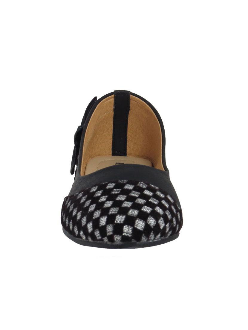 black fabric slip on ballerina - 11748285 - Zoom Image - 4