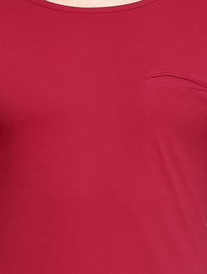 solid red cotton t-shirt - 11756289 - Standard Image - 4