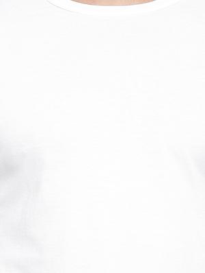 solid white cotton t-shirt - 11756312 - Standard Image - 4