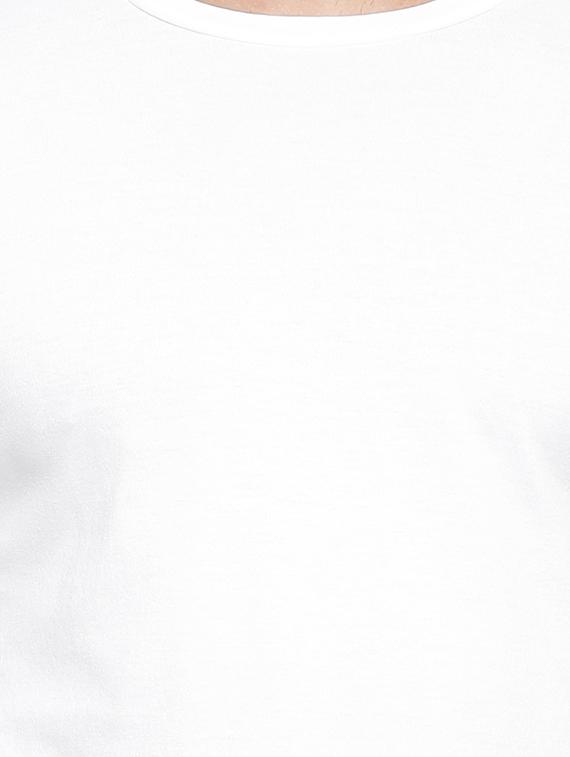 solid white cotton t-shirt - 11756312 - Zoom Image - 4