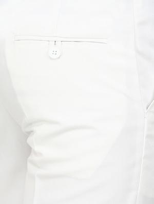 white polyester flat front trousers formal - 11764075 - Standard Image - 4